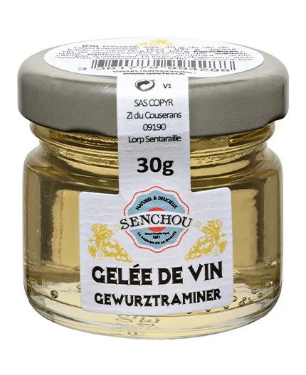 Gelée de vin Gewurztraminer - Bocal 30 g