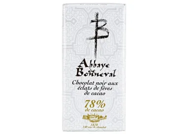 Tablette chocolat noir 78% éclats de fève de cacao "provenance Aveyron"- 100g