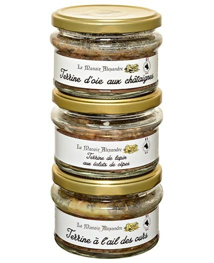 "Le Terroir" Lot de 3 Terrines 100 g