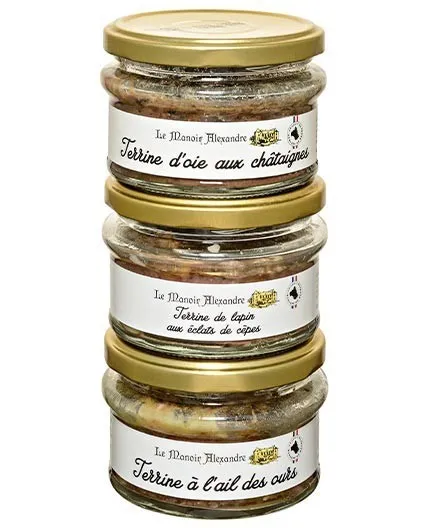 "Le Terroir" Lot de 3 Terrines 100 g