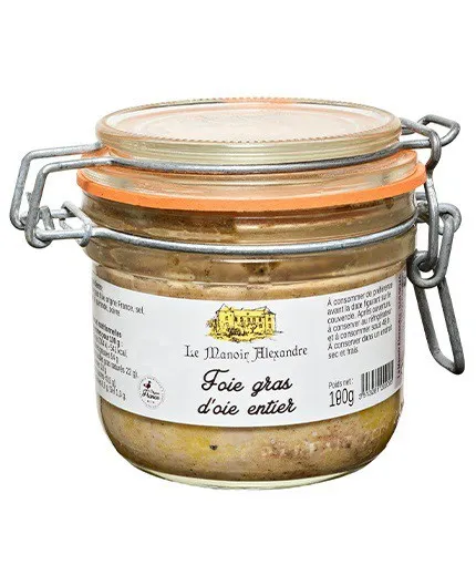 Foie Gras d'Oie Entier en Bocal - Le Manoir Alexandre