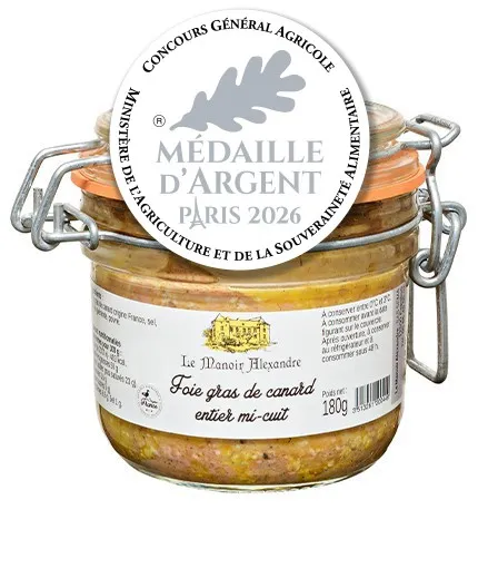 Foie Gras de Canard Entier Mi-Cuit - Le Manoir Alexandre