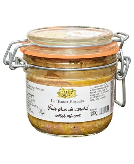 Foie Gras de Canard Entier Mi-Cuit - Le Manoir Alexandre