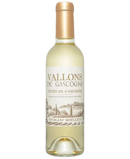 Côtes de Gascogne IGP - Vallons de Gascogne 11% vol."Vin Blanc Moelleux"-Bouteille 37.5 cl