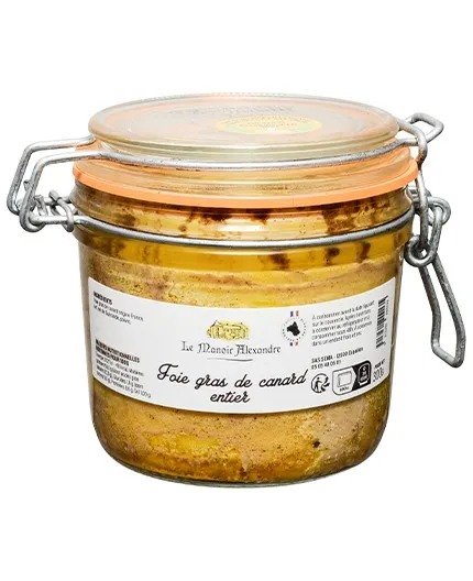 Foie Gras de Canard Entier - Bocal 300g - Le Manoir Alexandre
