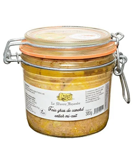 Foie Gras de Canard Entier Mi-Cuit - Le Manoir Alexandre
