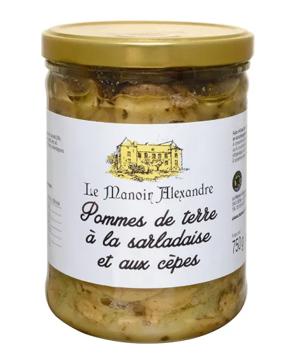 Pommes de Terre à la Sarladaise et aux Cèpes - Le Manoir Alexandre