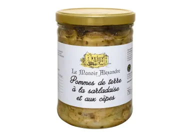 Pommes de Terre à la Sarladaise et aux Cèpes - Le Manoir Alexandre