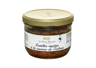 lentilles-mijotees-a-la-saucisse-de-toulouse - Le Manoir Alexandre