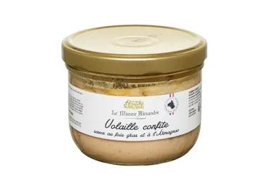 volaille-confite-sauce-au-foie-gras-et-a-l-armagnac - Le Manoir Alexandre