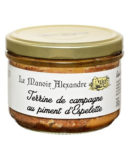 Terrine de Campagne au Piment d'Espelette - Bocal 180g