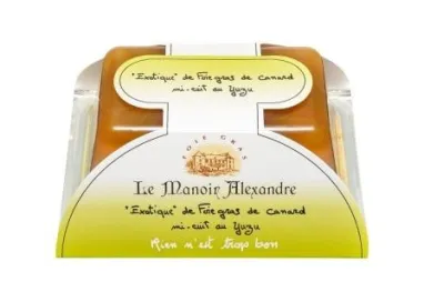 "EXOTIQUE" DE FOIE GRAS DE CANARD MI-CUIT AU YUZU-OPERCULE 450G