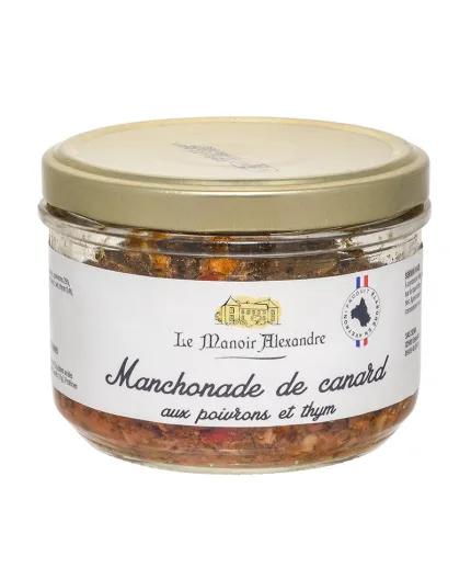Manchonnade de canard aux poivrons et thym - Le Manoir Alexandre