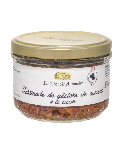 Tartinade de gésiers de canard à la tomate - Bocal 180g