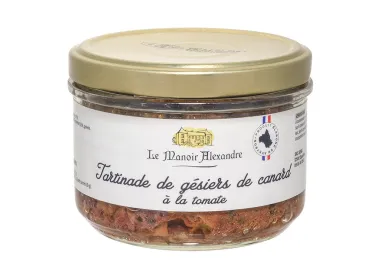 Tartinade de gésiers de canard à la tomate - Bocal 180g