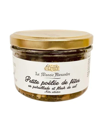 Petite poêlée de fêtes en persillade et fleur de sel - Le Manoir Alexandre