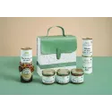 Coffret gourmand « Belle journée » – Foie gras de canard, cou de canard, galantine, terrines artisanales et confitures