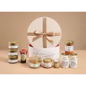 Coffret gourmand la boite à chapeau – Foie gras entier, terrines artisanales, spécialités de canard, caille fourrée, galantine e