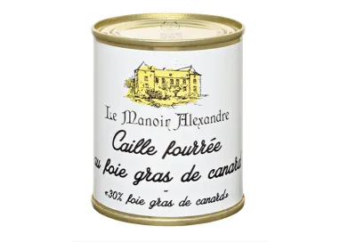 Caille Fourrée au Foie Gras de Canard, 30 % - Le Manoir Alexandre