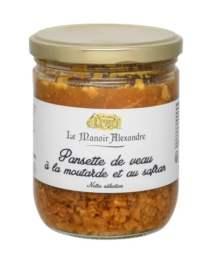 Pansette de veau à la moutarde et au safran - Bocal 380 g - Le Manoir Alexandre