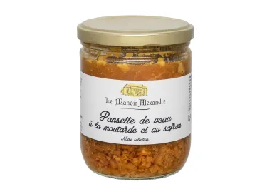 Pansette de veau à la moutarde et au safran - Bocal 380 g - Le Manoir Alexandre
