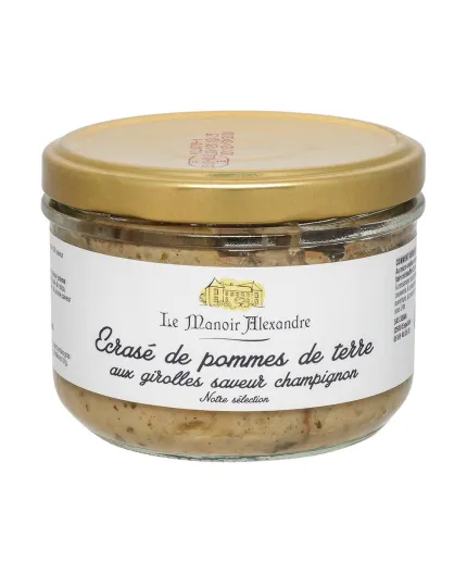 Ecrasé de pomme de terre aux girolles saveur champignon - Le Manoir Alexandre