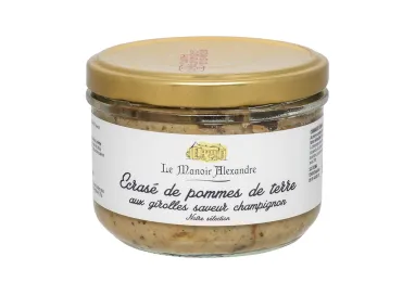 Ecrasé de pomme de terre aux girolles saveur champignon - Le Manoir Alexandre