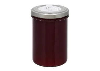 Confiture groseille, framboise, cassis (provenance Aveyron)