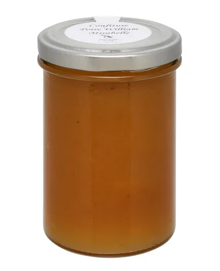 Confiture poire williams, mirabelle (provenance Aveyron)
