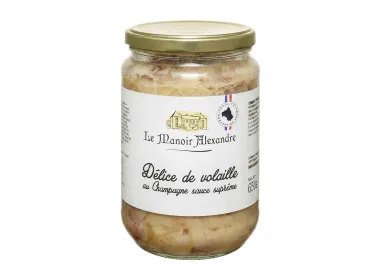 Délice de volaille au Champagne sauce suprême  - Bocal 650 g