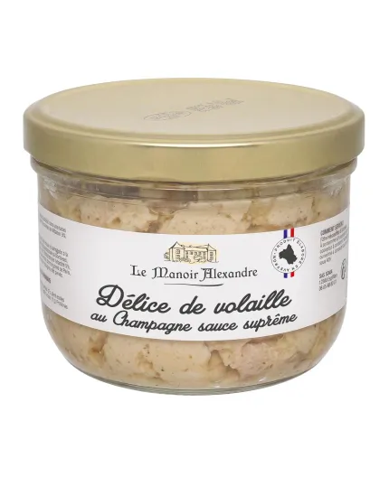 Délice de volaille au Champagne sauce suprême  - Bocal 350 g