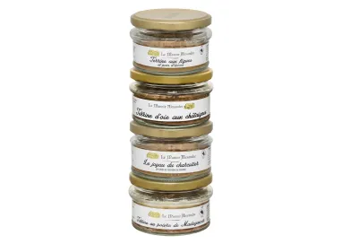 Lot de 4 Terrines, Le Festif , Bocaux de 100 g - Le Manoir Alexandre