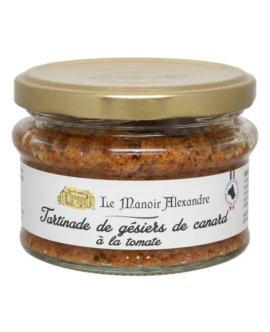 Tartinade de gésiers de canard à la tomate - Bocal 100g