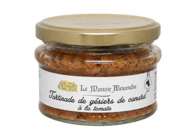 Tartinade de gésiers de canard à la tomate - Bocal 100g