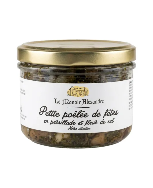 Petite poêlée de fêtes en persillade et fleur de sel - Le Manoir Alexandre