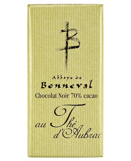 Tablette chocolat noir 70% au thé d'Aubrac "provenance Aveyron" - 100g