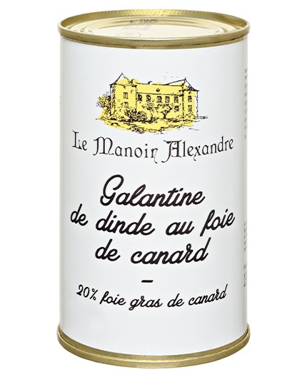 Galantine de Dinde au Foie de Canard "20% Foie Gras de Canard" - Boite 190G