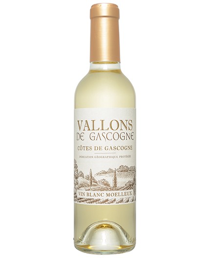 Côtes de Gascogne IGP - Vallons de Gascogne 11% vol."Vin Blanc Moelleux"-Bouteille 37.5 cl Côtes de Gascogne IGP - Vallons de Gascogne 11% vol."Vin Blanc Moelleux"-Bouteille 37.5 cl