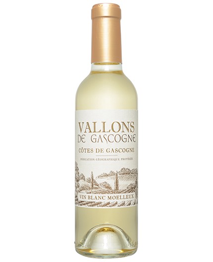 Côtes de Gascogne IGP - Vallons de Gascogne 11% vol."Vin Blanc Moelleux"-Bouteille 37.5 cl