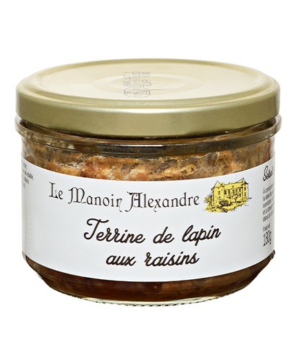Terrine de Lapin aux Raisins - Bocal 180g